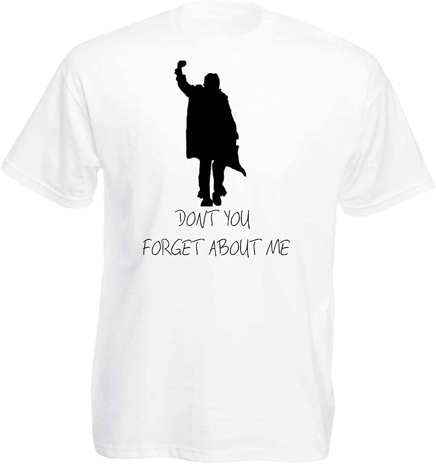 XUNJI The Breakfast Club Simple Minds 'Don't You Forget About Me' 80s Movie T-Shirt White White