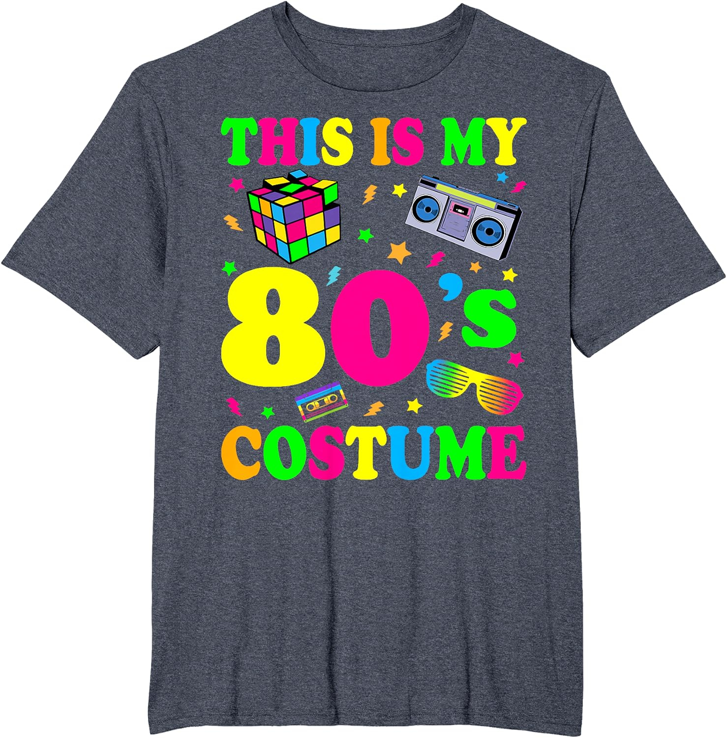 This is my 80's Costume Outfit Gifts Eighties Retro Party T-Shirt - Image 12