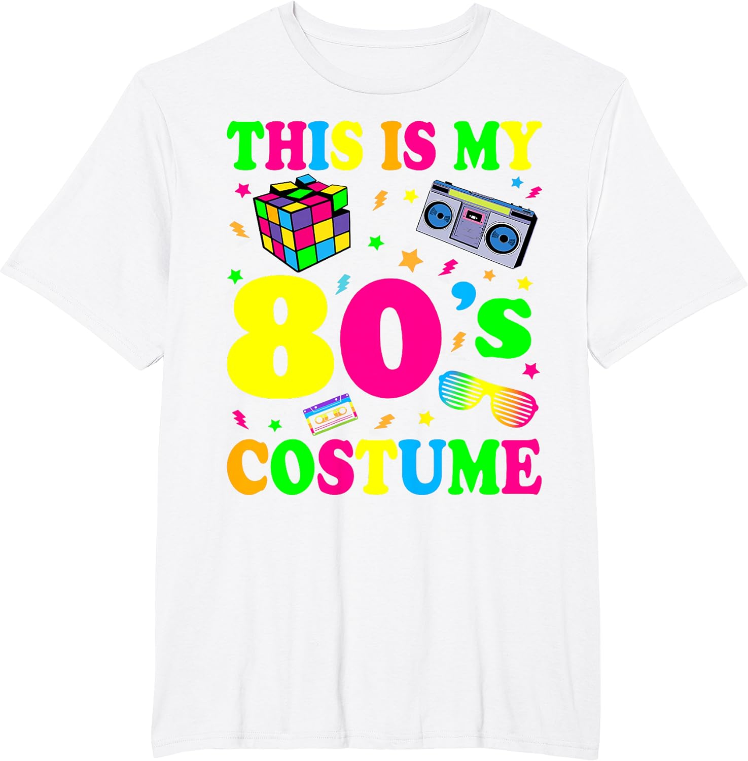 This is my 80's Costume Outfit Gifts Eighties Retro Party T-Shirt - Image 16