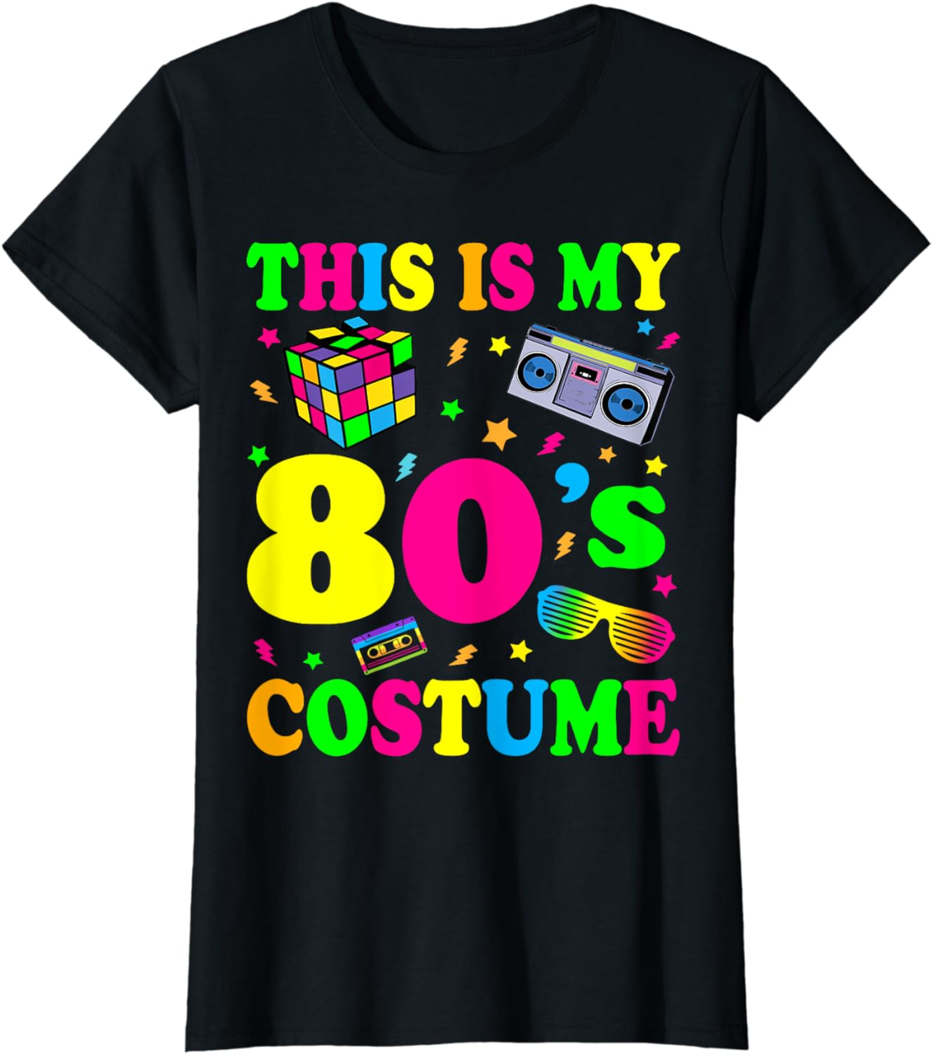 This is my 80's Costume Outfit Gifts Eighties Retro Party T-Shirt - Image 38