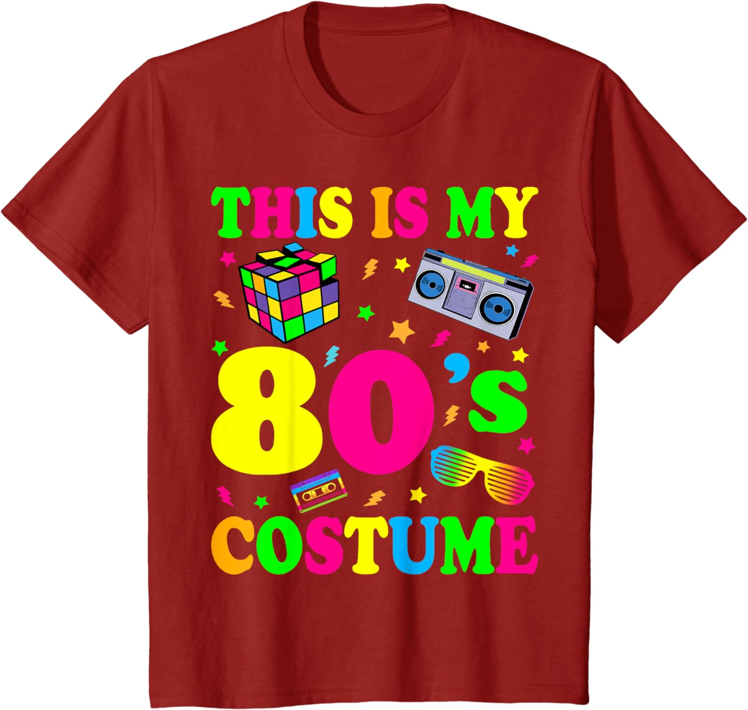 This is my 80's Costume Outfit Gifts Eighties Retro Party T-Shirt - Image 41