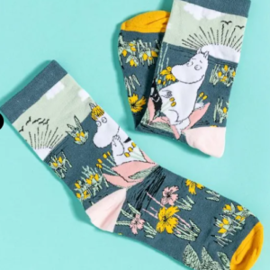 Moomin Moomintroll and Snorkmaiden Scene Socks