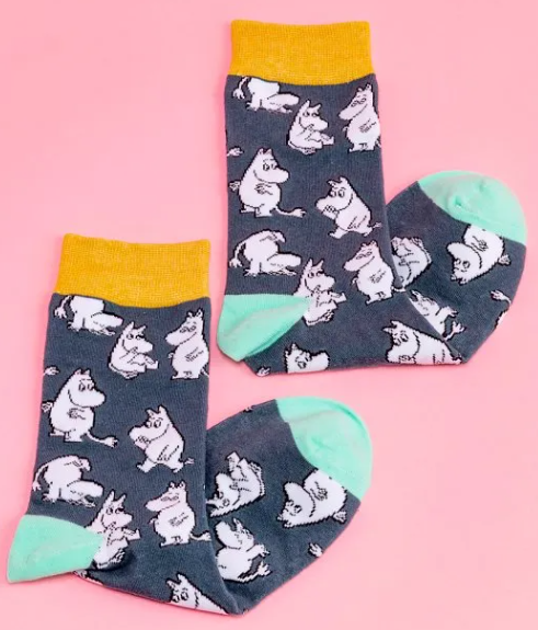 Navy Moomin Socks