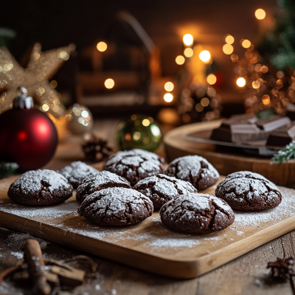 Chocolate Crinkle Cookies