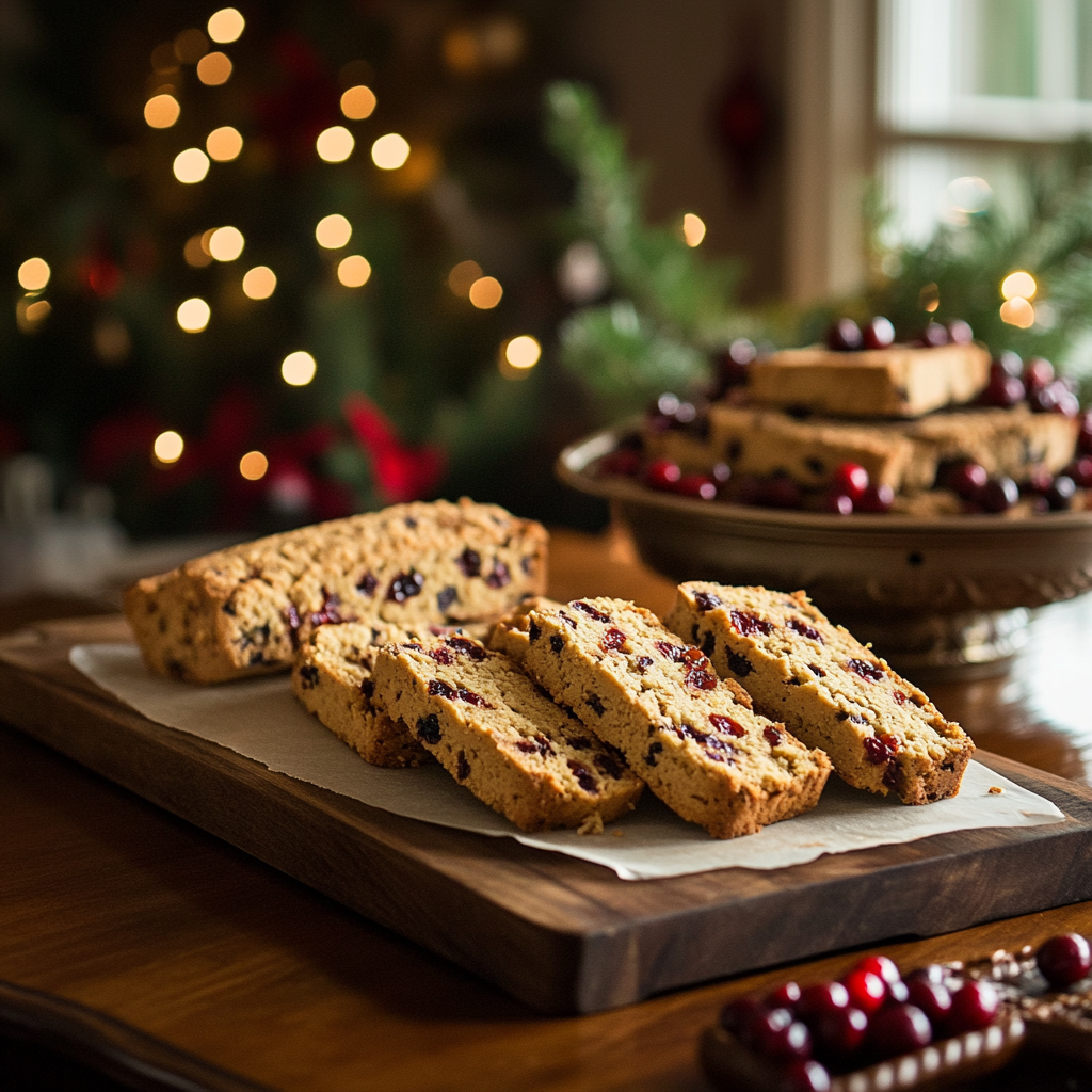 Cranberry Walnut Biscotti