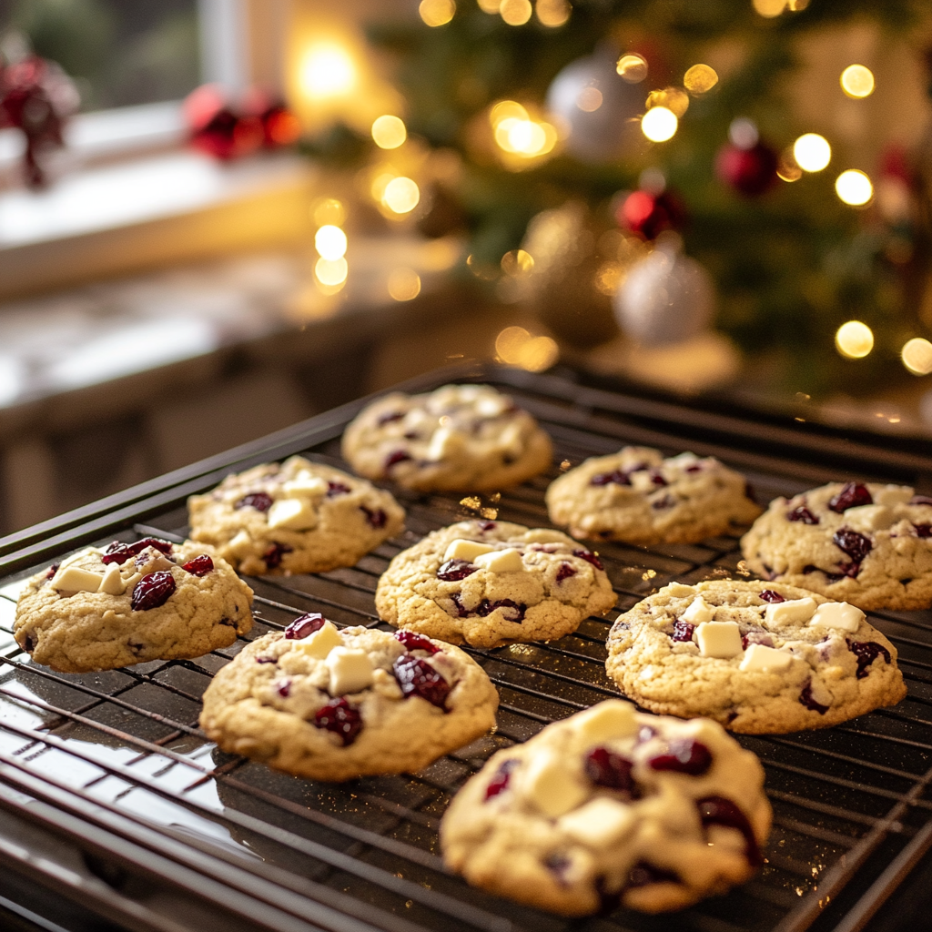 White Chocolate Cranberry Cookies