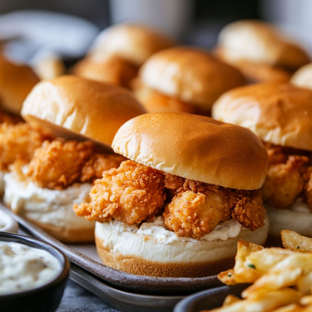 Crispy Chicken Ranch Sliders