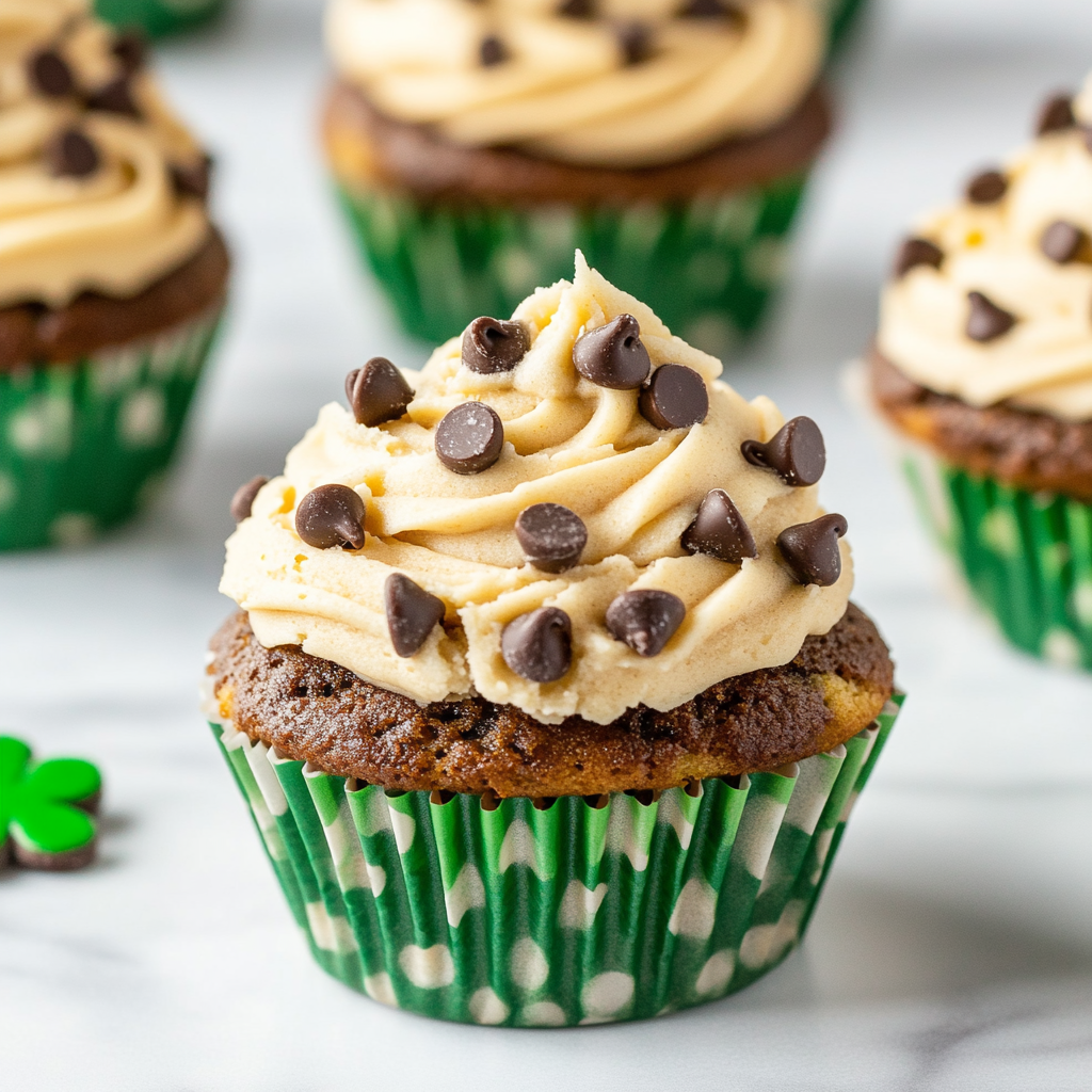 Chocolate Chip Cookie Dough Cupcakes