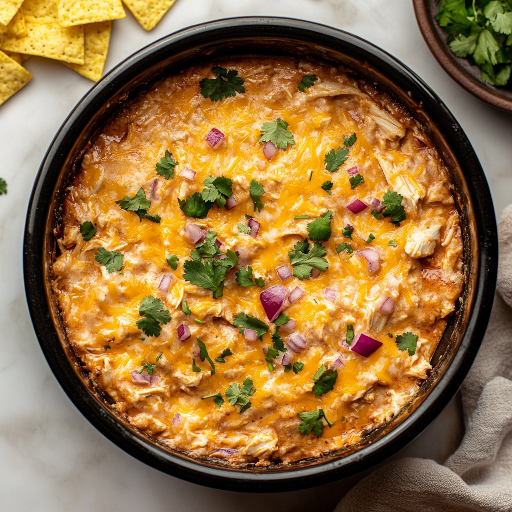 Crockpot BBQ Chicken Dip