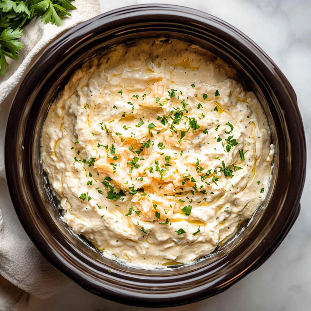 Crockpot Crab and Cream Cheese Dip