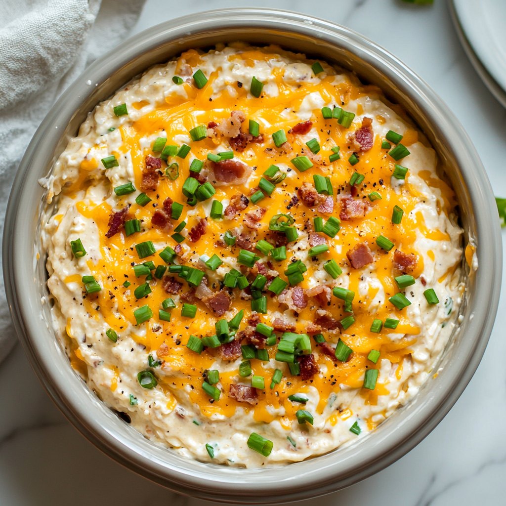 Crockpot Loaded Baked Potato Dip