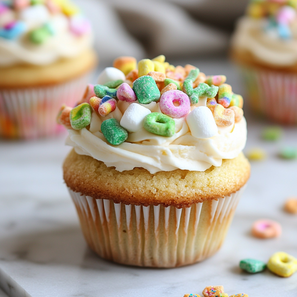 Lucky Charms Cupcakes