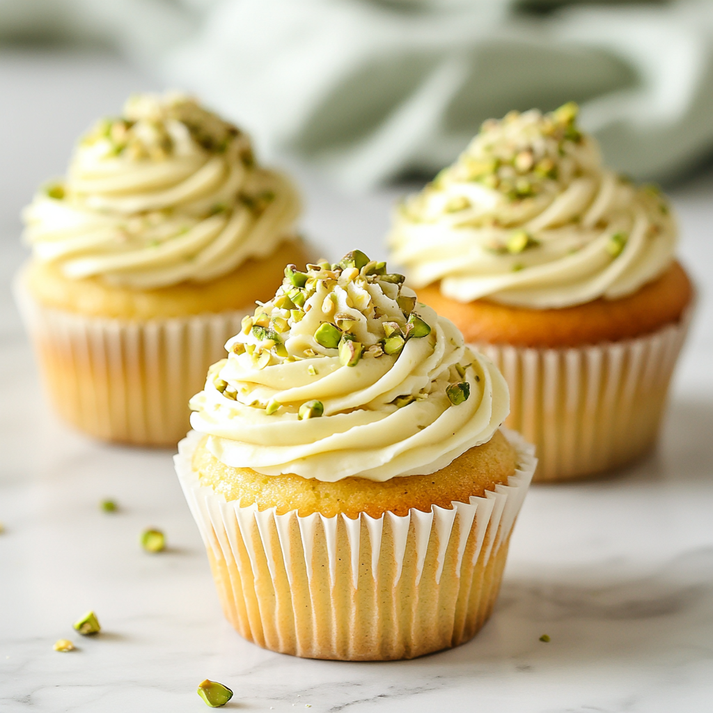 Pistachio Cupcakes