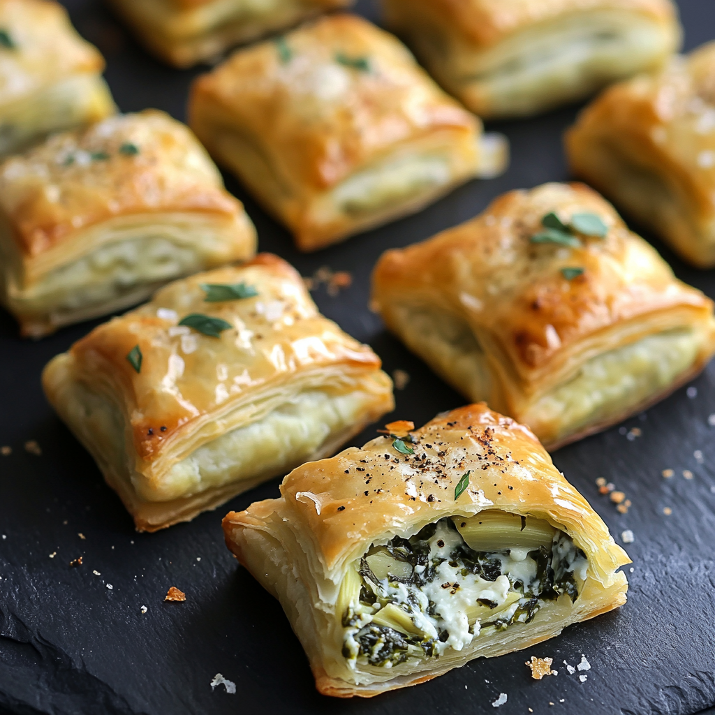 Spinach and Artichoke Dip Bites