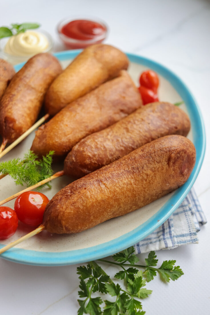 Corn Dogs Recipe Card Image
