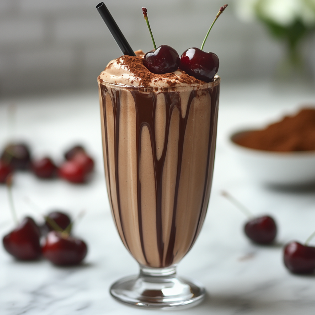 Chocolate Cherry Milkshake