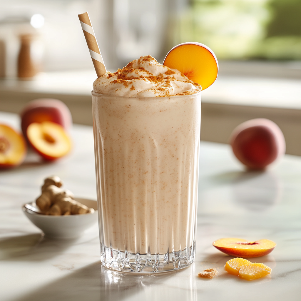 Ginger Peach Milkshake