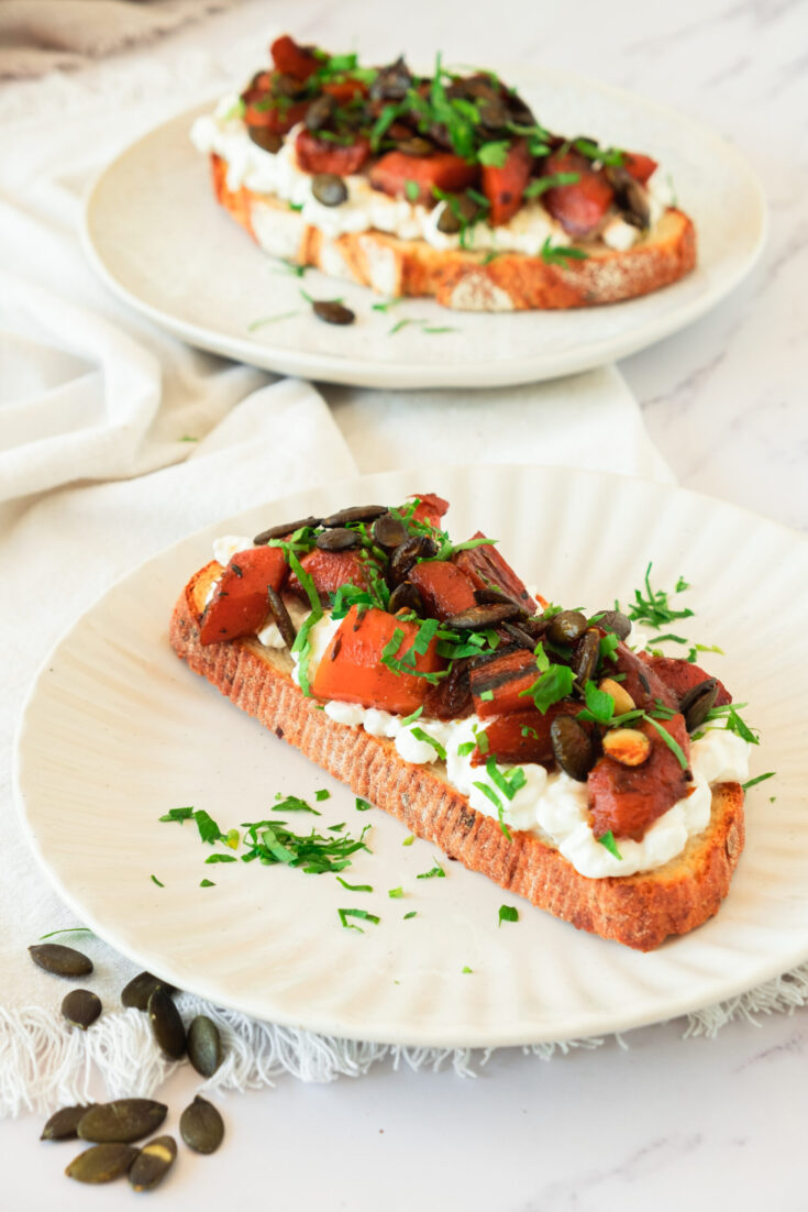 Honey Carrots on Toast