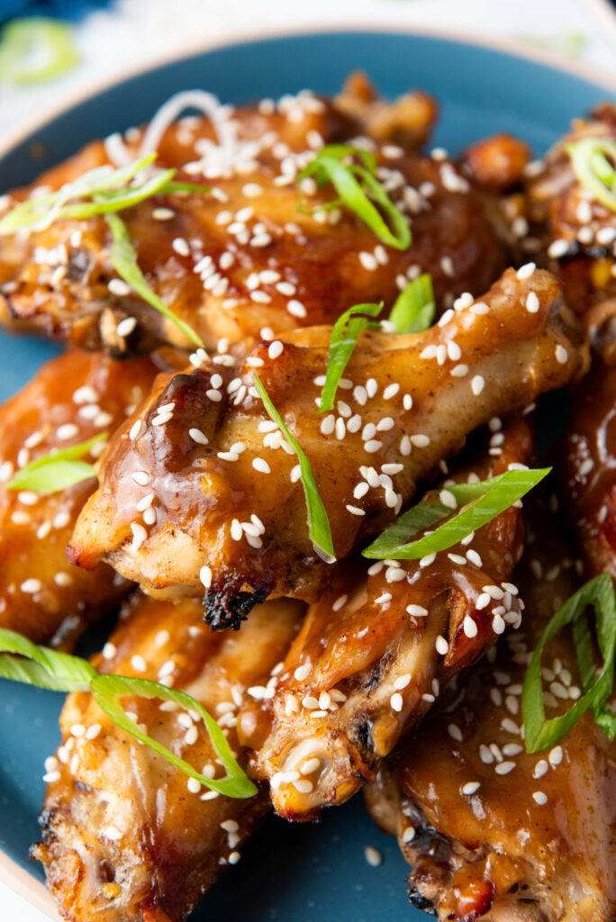 Asian Sticky Wings Close Up