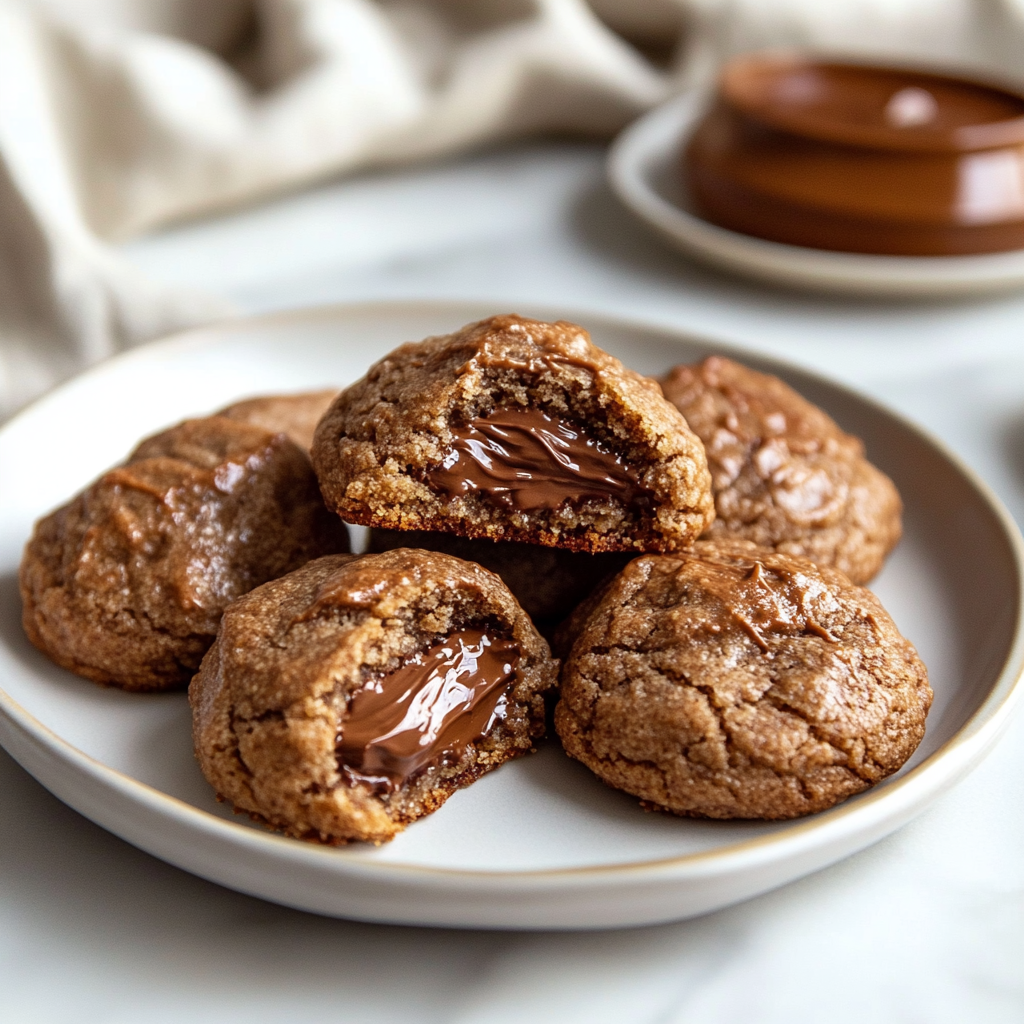 Nutella Stuffed Cookies
