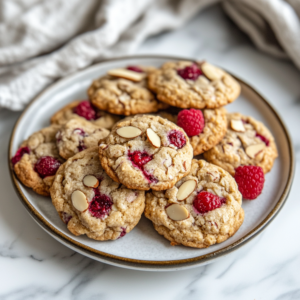Raspberry Almond Cookies