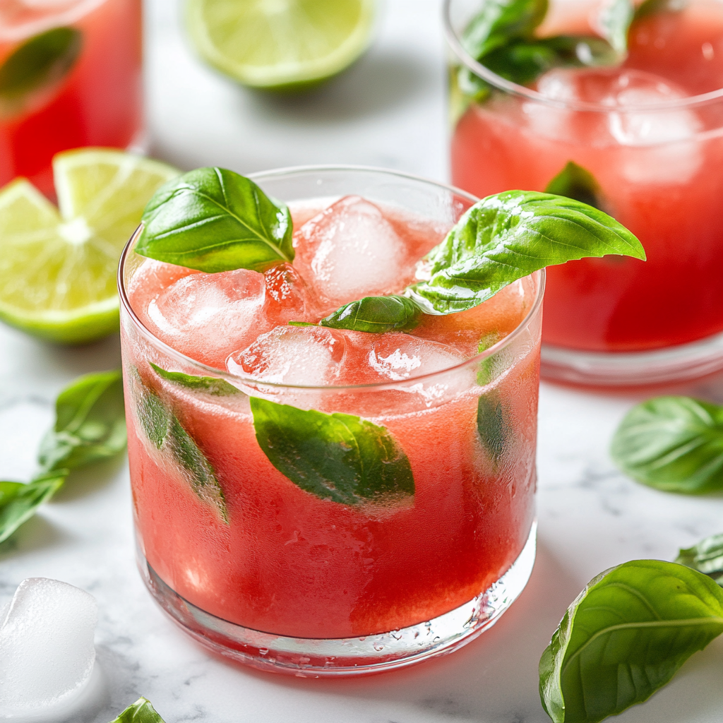 Watermelon Basil Cooler