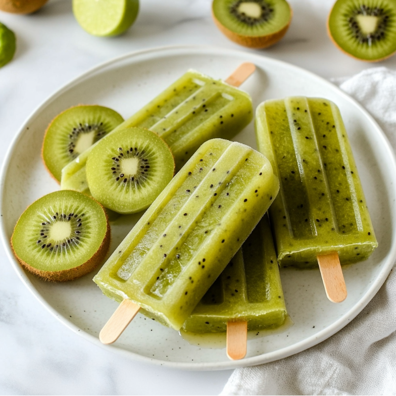 Kiwi Lime Popsicles
