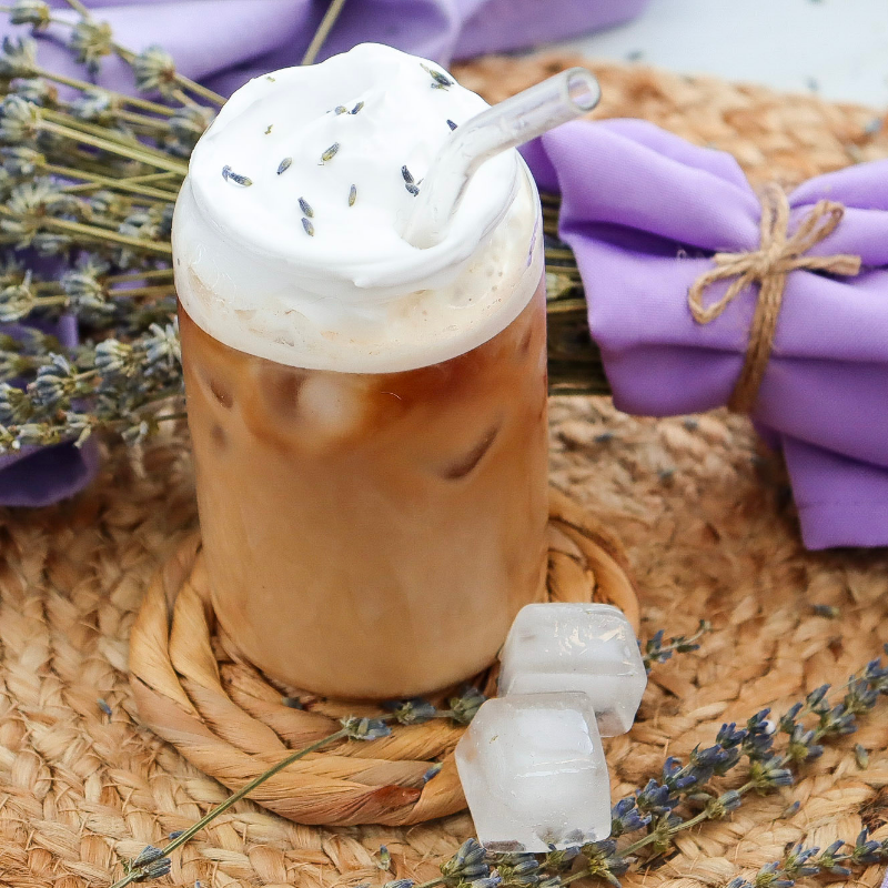 Lavender Vanilla Iced Coffee