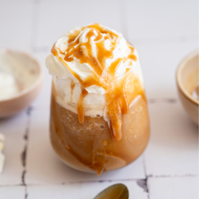 Oatmilk Caramel Frappe