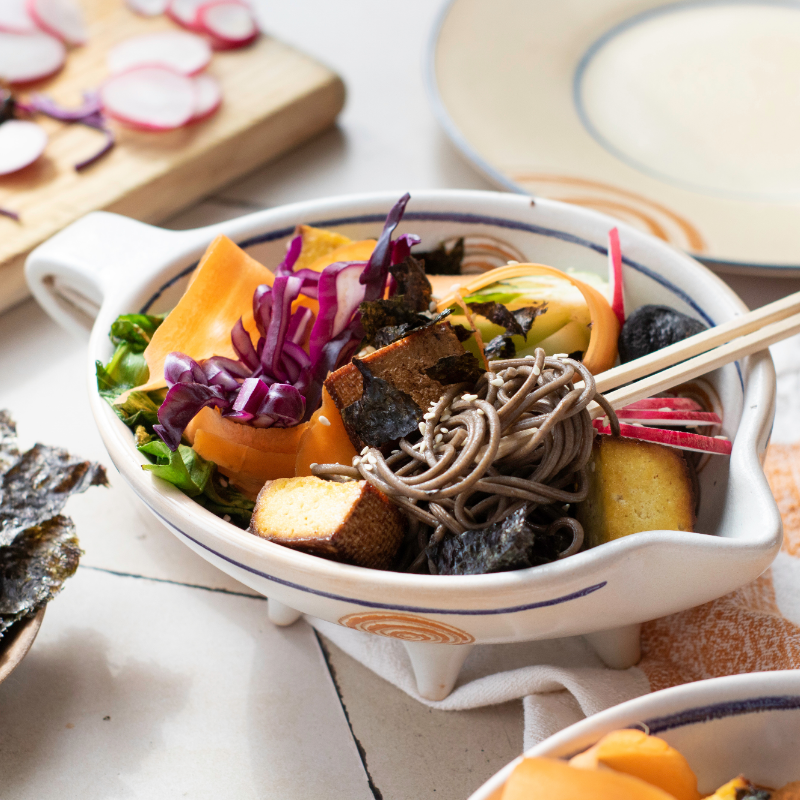 Smoked Tofu Poke Bowl with Crispy Nori