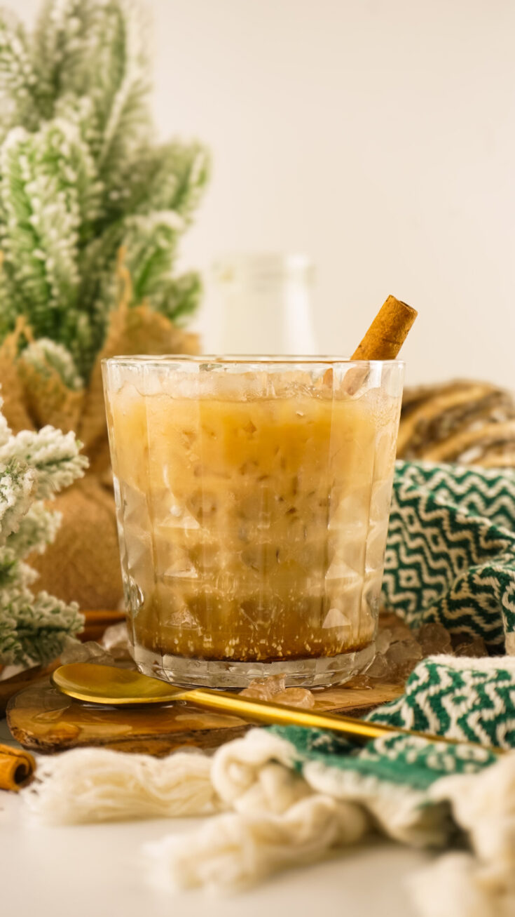 Eggnog White Russian Cocktail