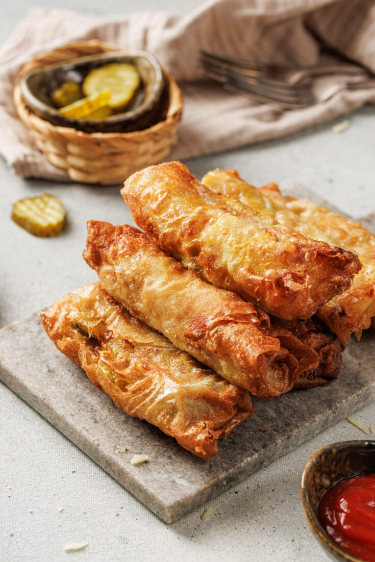 Cuban Sandwich Egg Rolls