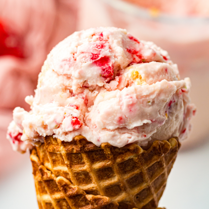 Ninja Creami Strawberry Cheesecake Ice Cream