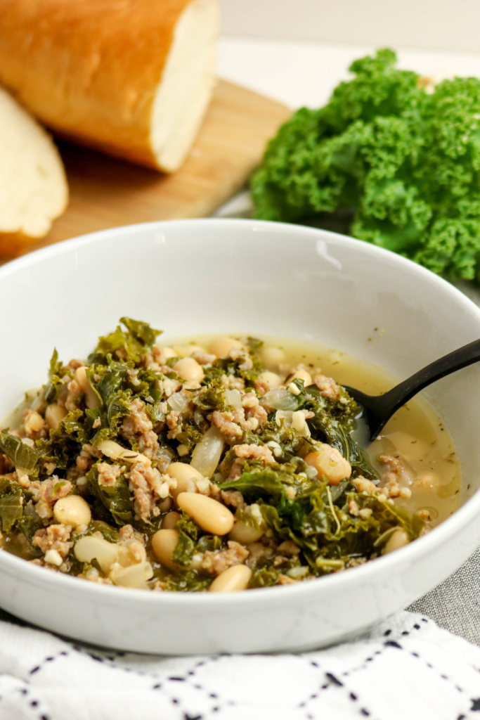 Cannellini Bean Sausage and Kale Soup