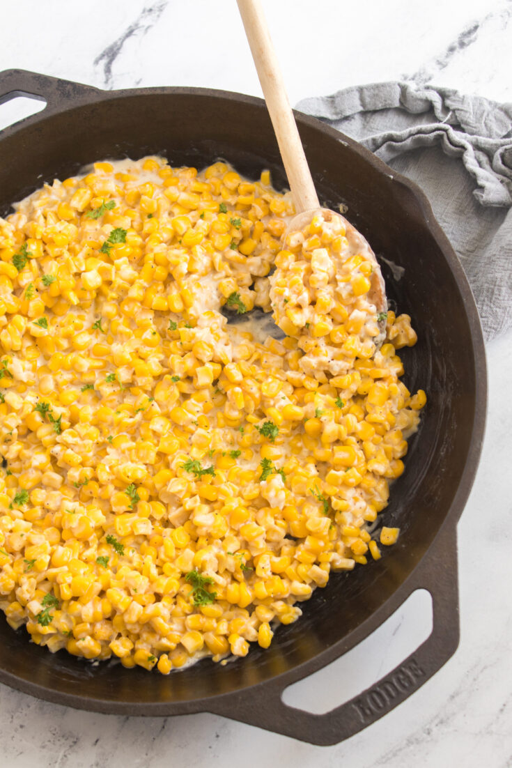Creamy Honey Butter Skillet Corn